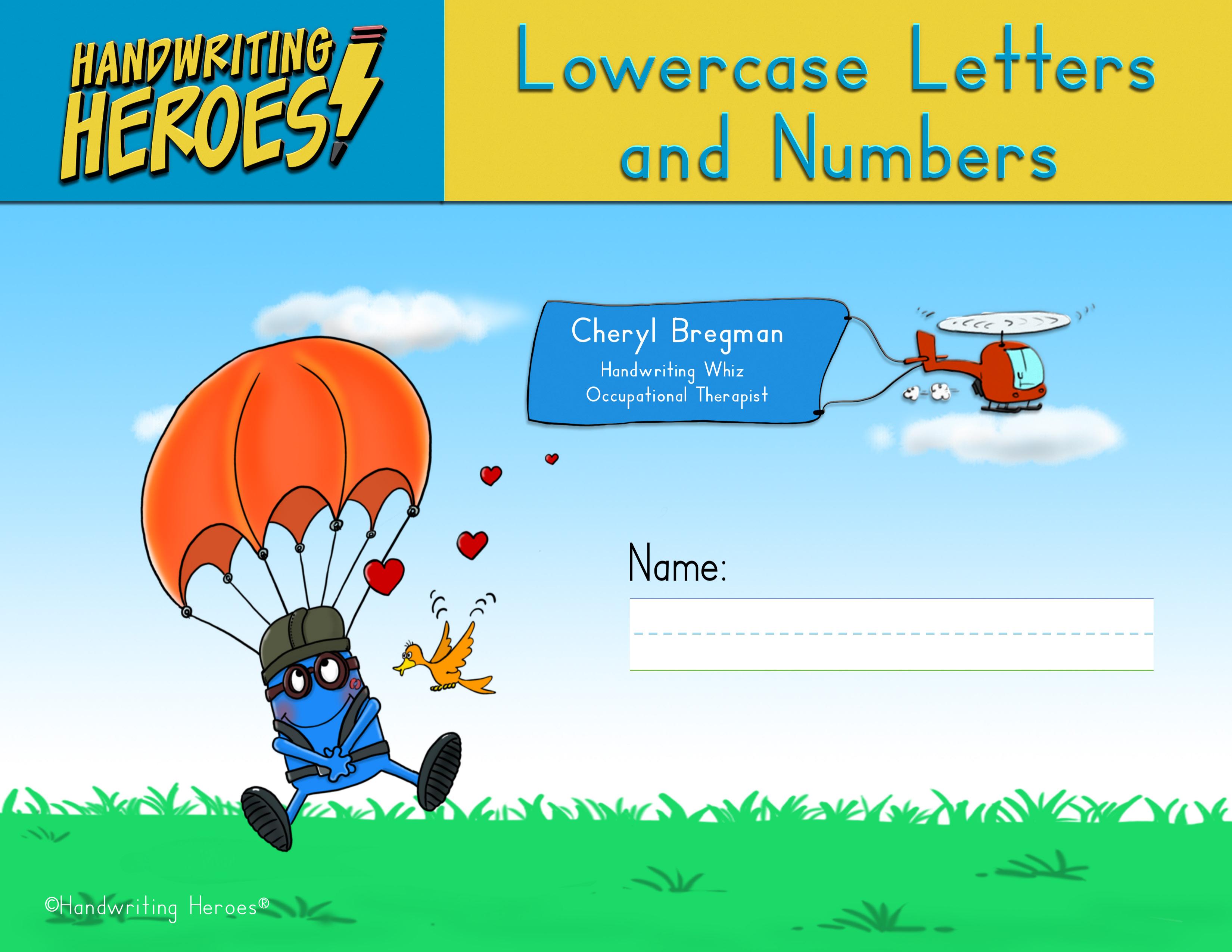 Lowercase Letters and Numbers workbook cover