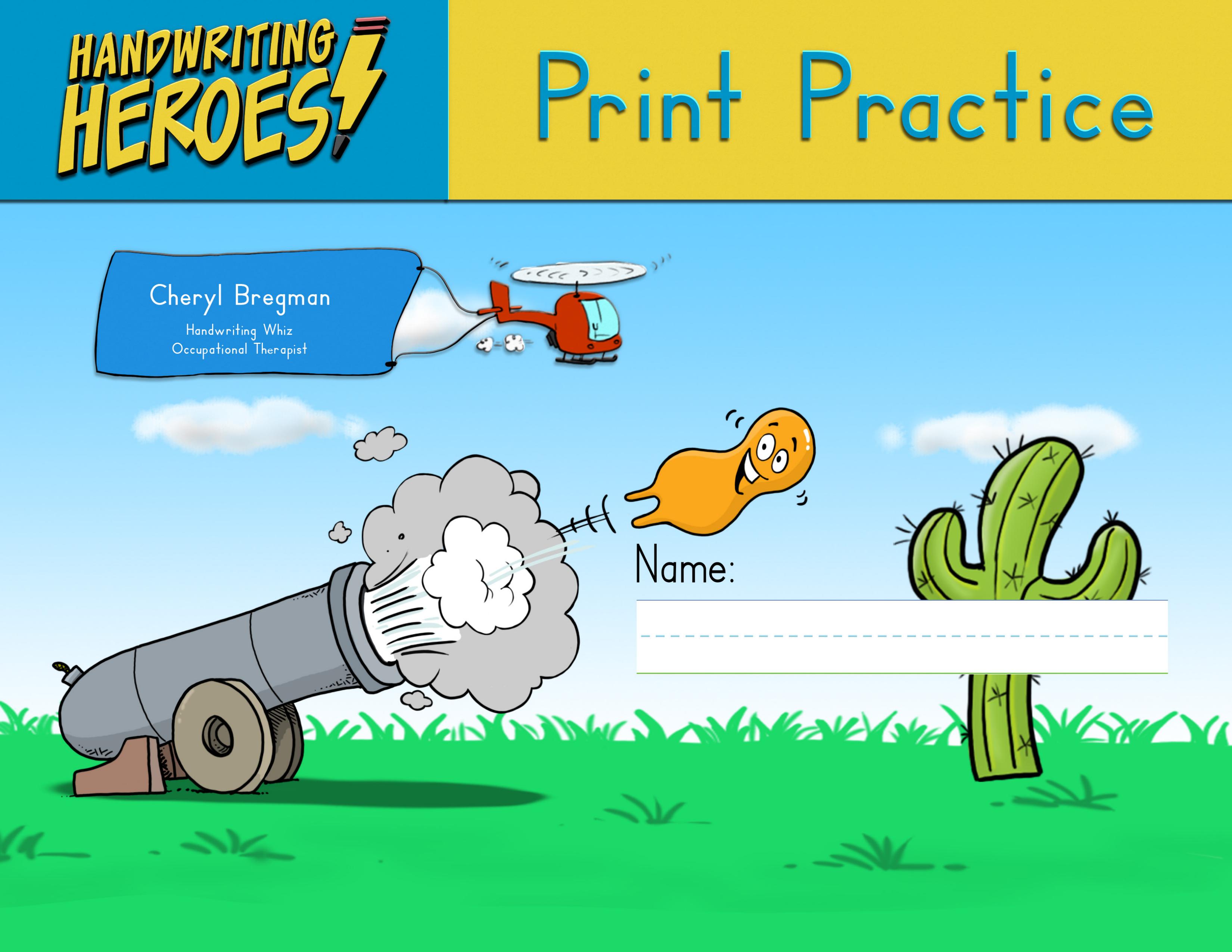 Print Practice workbook cover