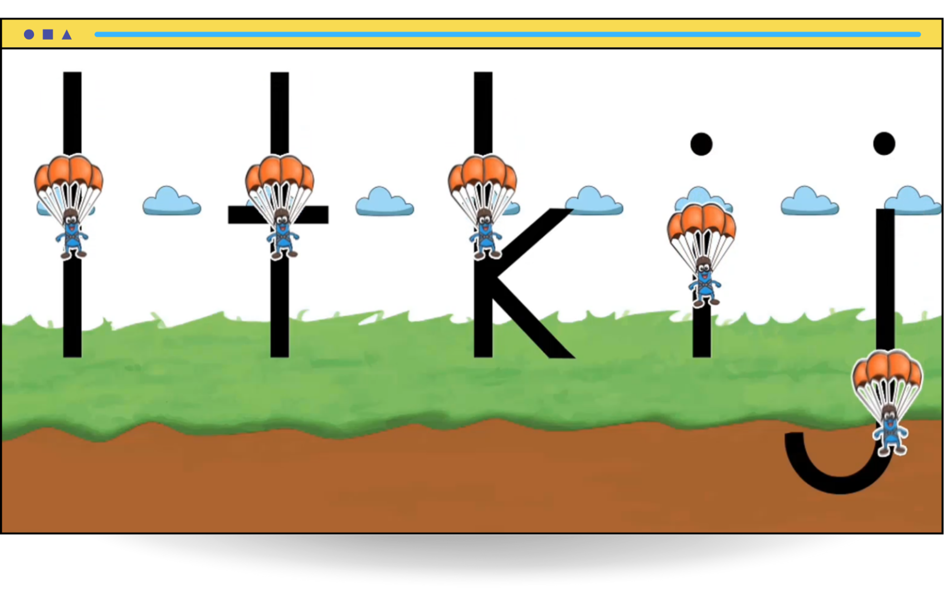 Lowercase letter formations