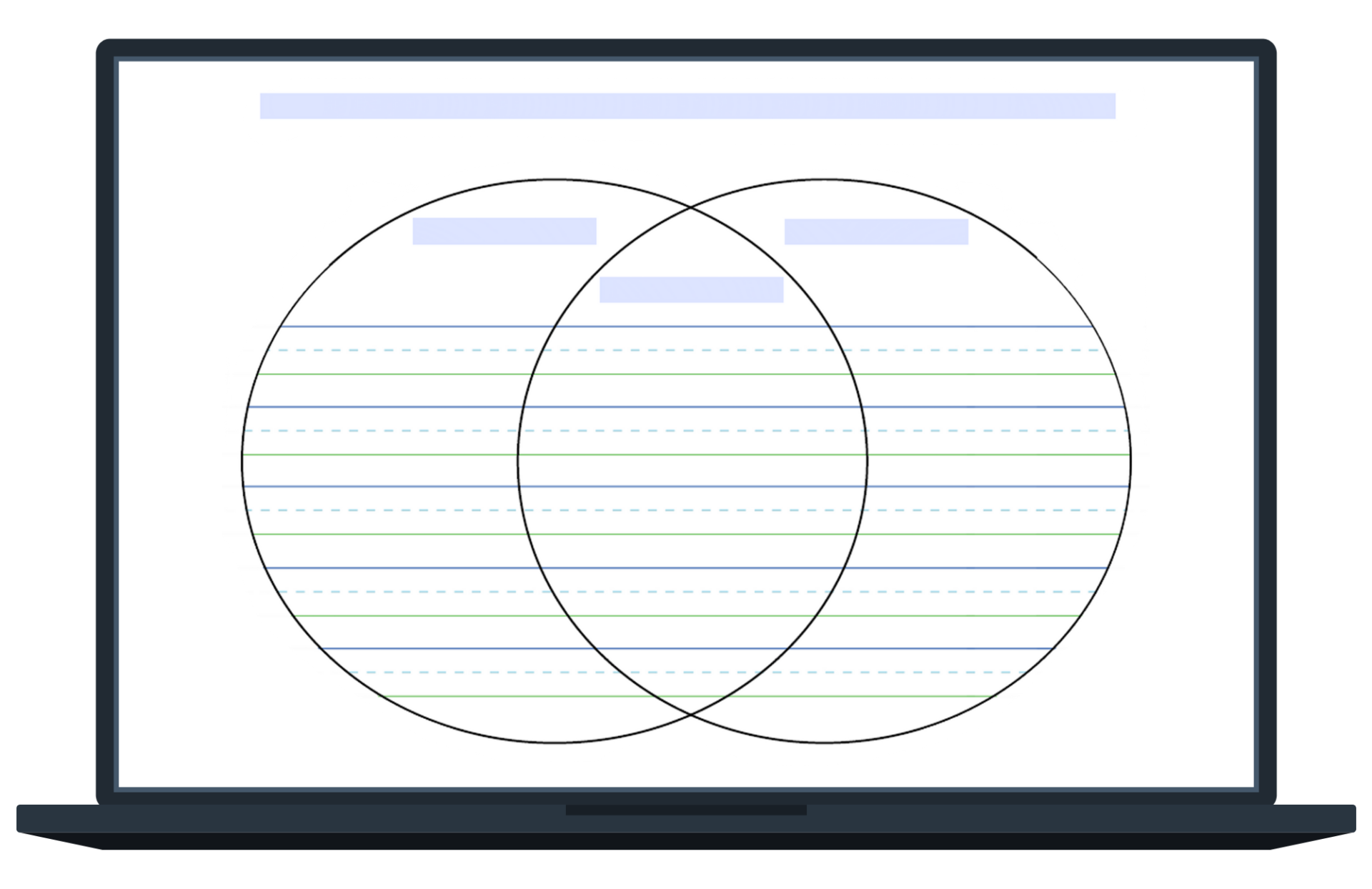 Editable Three-Lined Graphic Organizers