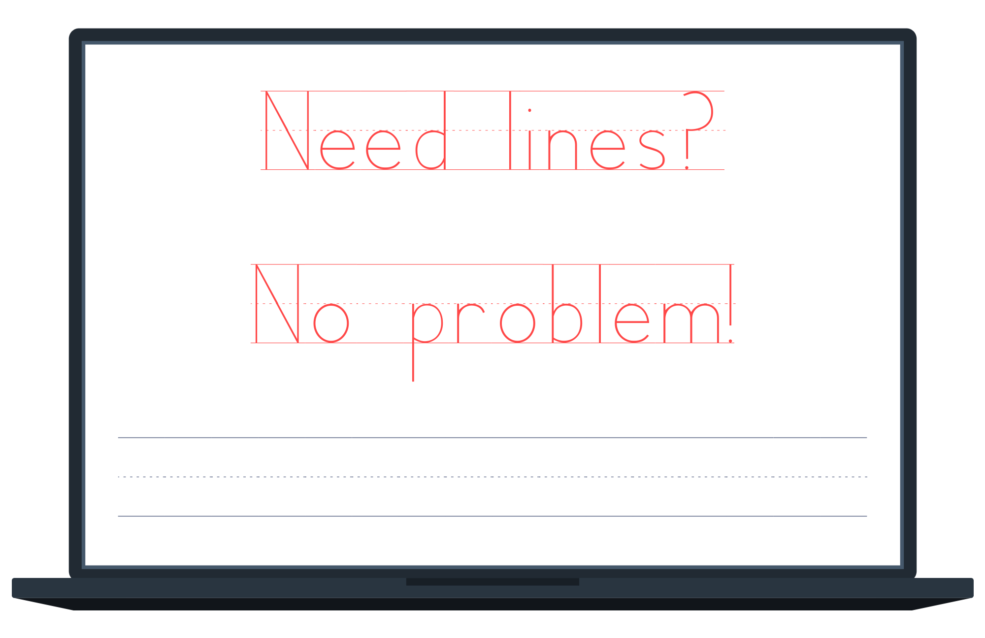 Handwriting Heroes Lines